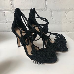 NWT Fringe and Tassel Tie Up Heels!